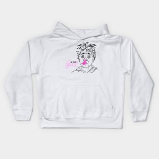 In your face! bubble gum Kids Hoodie